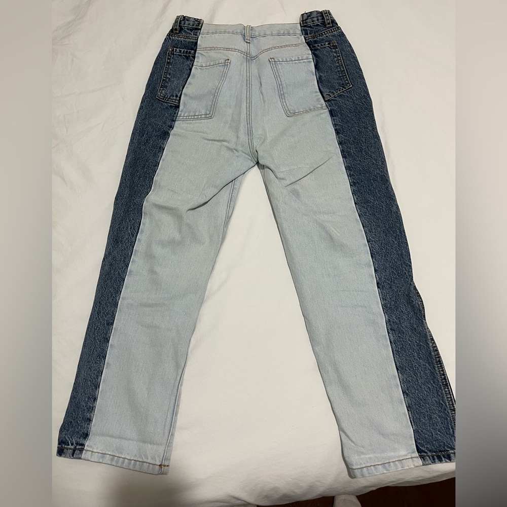 Two-Tone Revice Denim Jeans - Picture 2 of 6